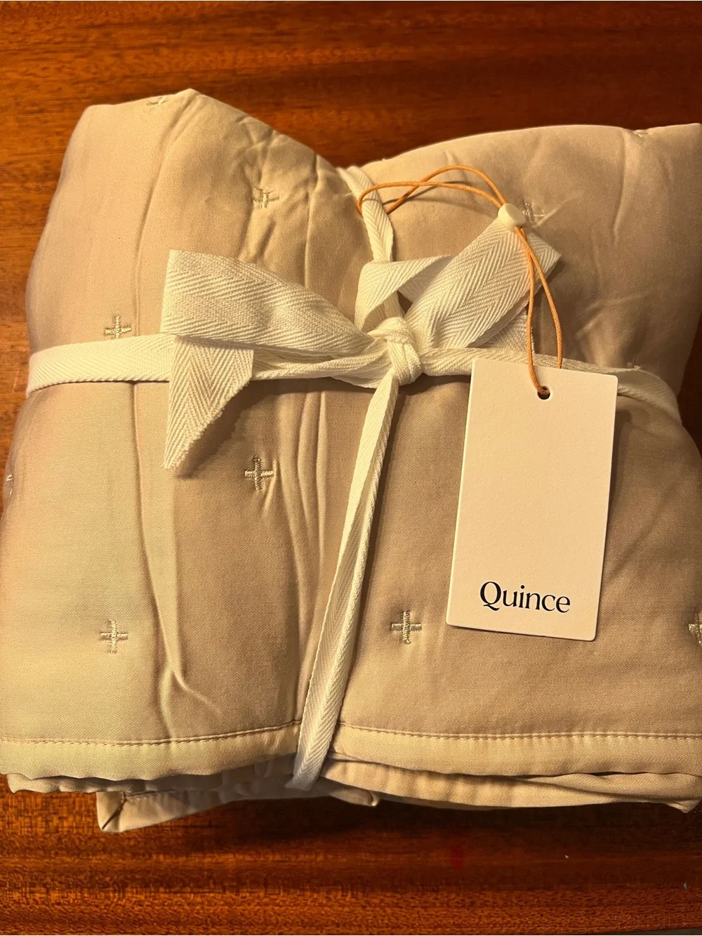 Quince Bamboo Dream Quilted Sham Set  in Sand